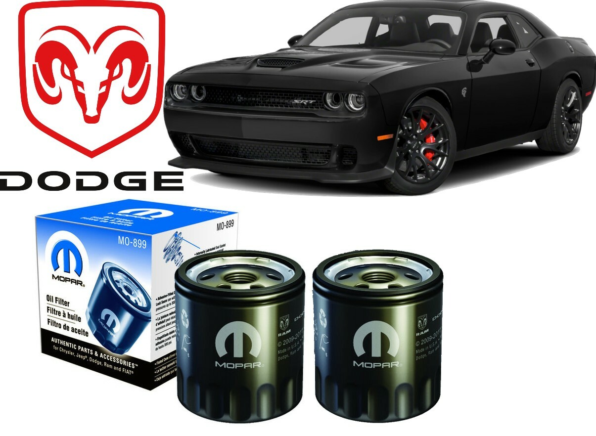 2 Pack OEM Genuine Mopar Engine Oil Filter MO-899 Dodge Challenger 4884899AB