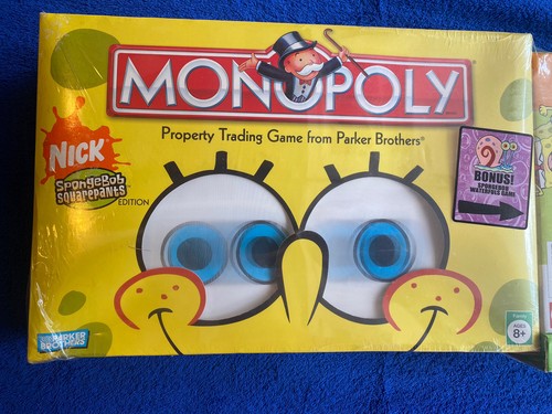 Monopoly & Waterfuls Nick SpongeBob SquarePants 2005 Collectors Edition SEALED - Picture 2 of 6