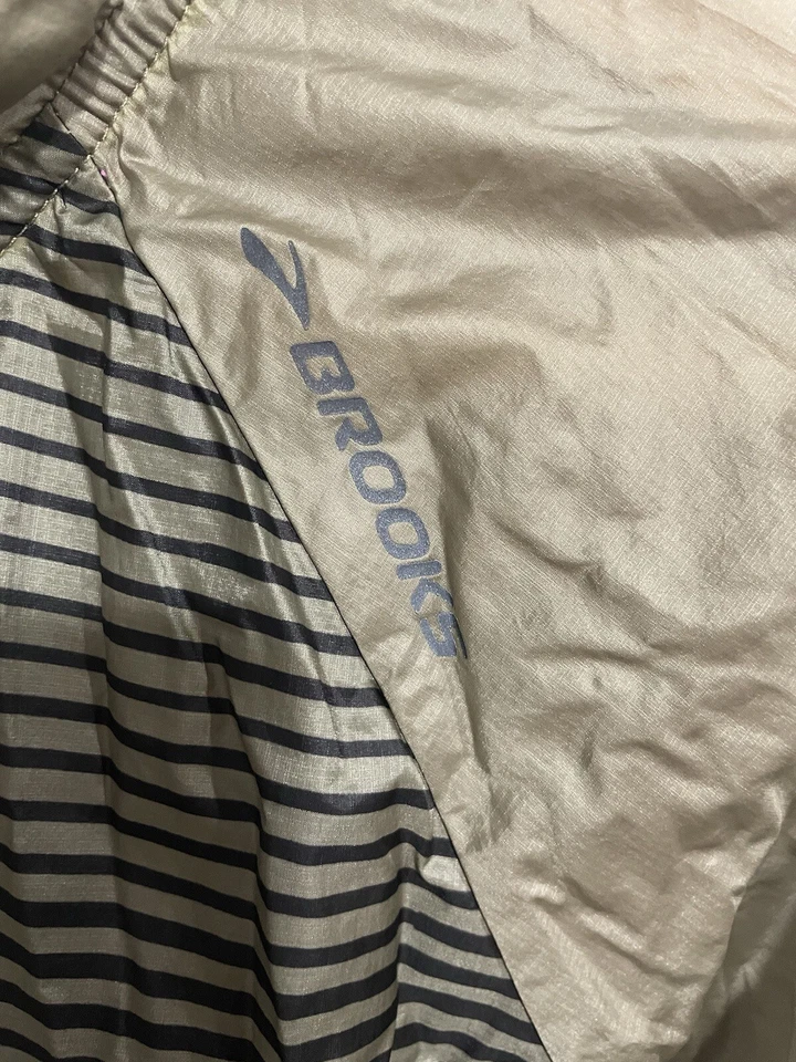 Chaqueta Brooks Runhappy Gris Talla L Rayas Foto 2 de 4