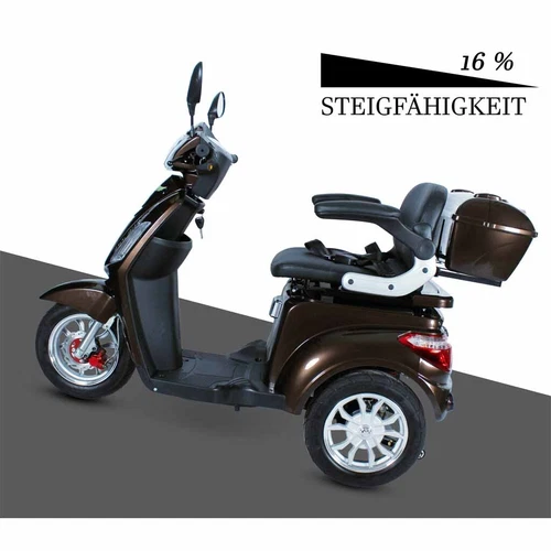 ECO ENGEL 500 Braun, 25 km/h, , 1000 Watt Elektromobil, Seniorenmobil, E Trike - Bild 4 von 14