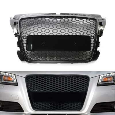 US Front Bumper Radiator Grille Mesh Grill For Audi A3 S3 8P 2008-2012