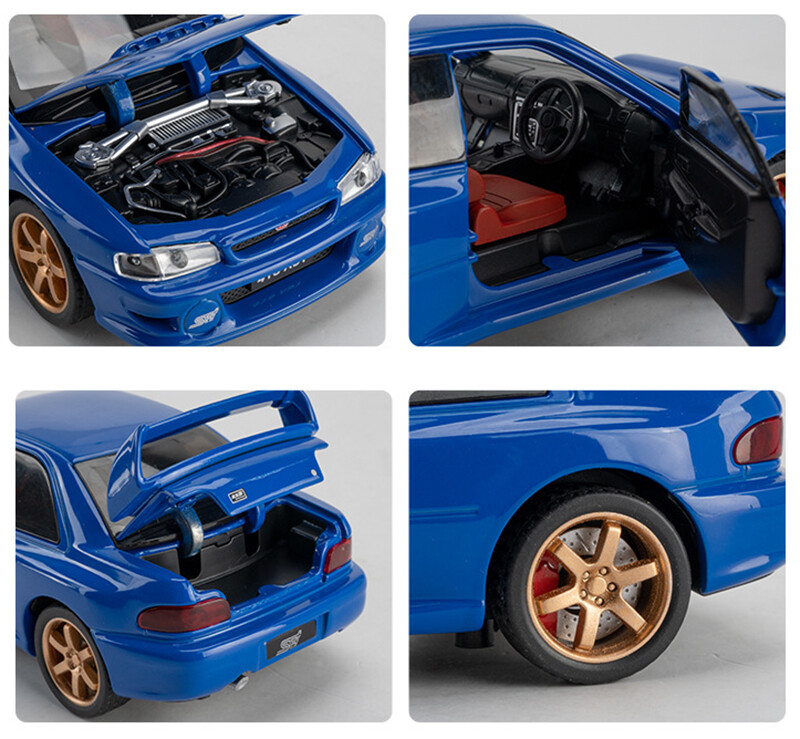 1/32 Subaru Impreza SRX STI Diecast Model Car Toy Collectible