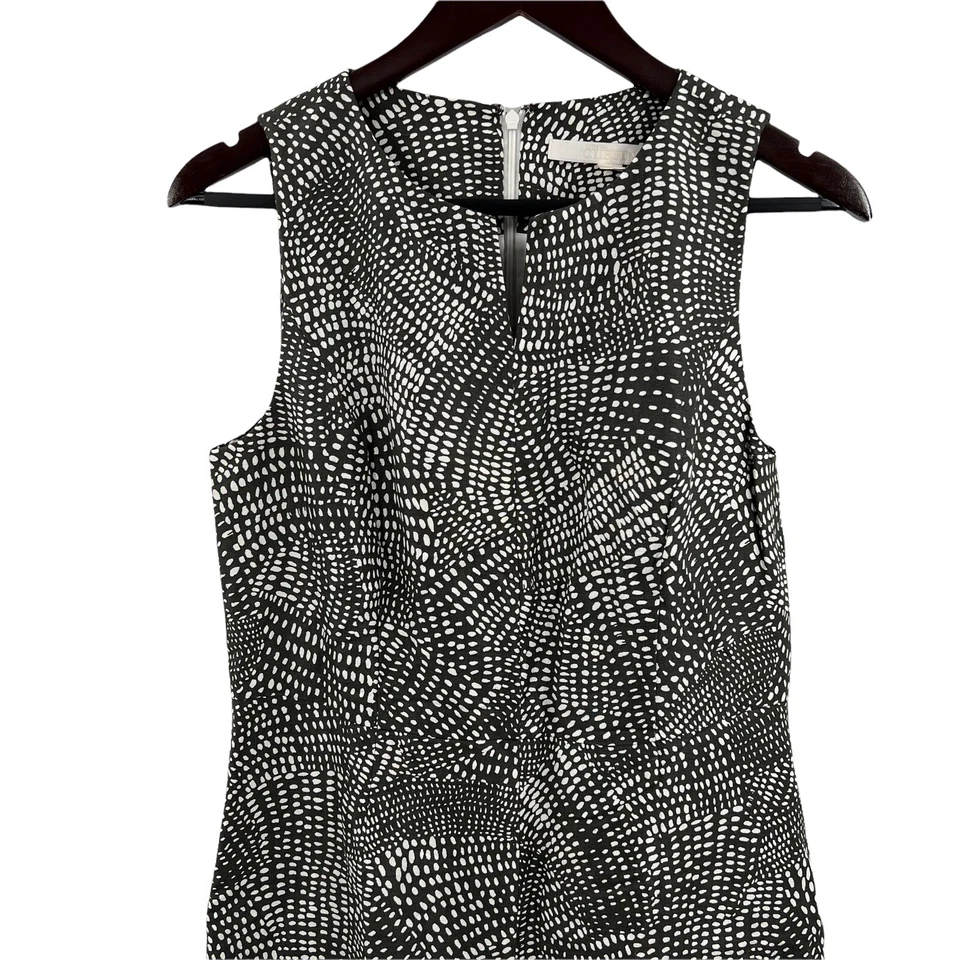 Vestido NORDSTORM COLLECTION Estampado Seda y Lino Línea A Talla 4 Foto 4 de 4