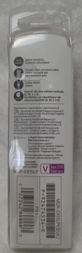 sony purple and pink stereo wired earbuds. - Picture 4 of 6