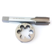 1pcs 7/8-14 UNF tap  1pcs 7/8-14 die, UNF British US made right hand taper
