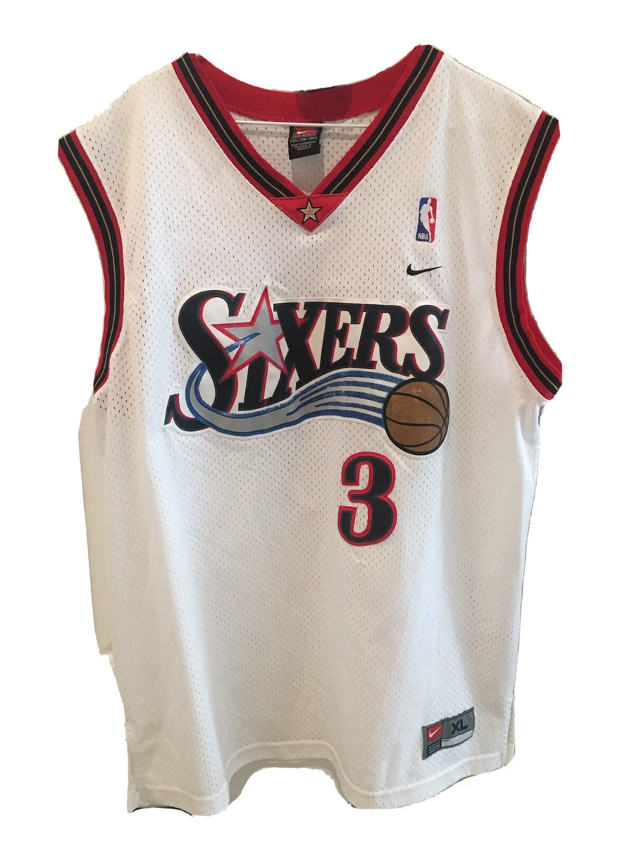 Vintage Nike Allen Iverson Philadelphia 76ers Jersey NBA 