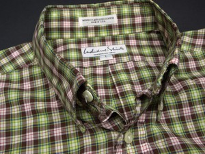 Individualized Shirts Green Check Button Down Mens Casual Dress Shirt Usa L Ebay