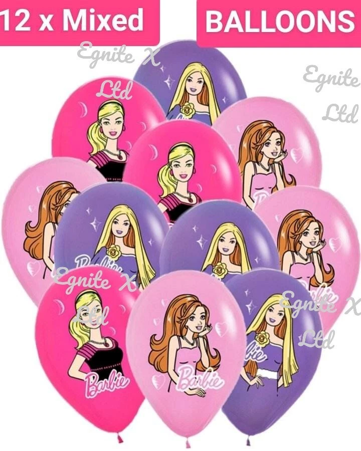 Баннер принадлежности для кукол украшения дня рождения воздушные шары для детей девочек Barbie - Изображение 3 из 4