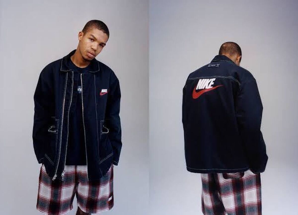 Nike X Supreme double zip work jacket black medium | eBay Nike X Supreme double zip work jacket black medium | eBay