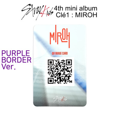 STRAY KIDS SKZ 4th mini album CLÉ 1 MIROH Official Photocard