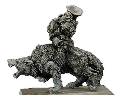 Gamezone Miniatures: Orcs & Goblins - Goblin Wolf Rider Musician (1)
