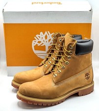 Timberland Men's Premium 6-Inch Waterproof Leather Boot Wheat Nubuck NEW w Box