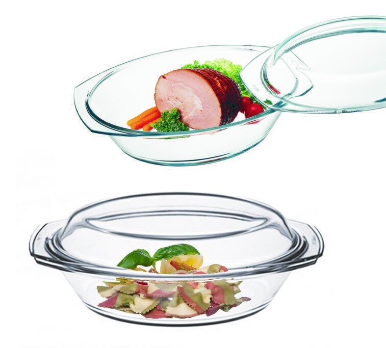 Luminarc Trianon Auflaufform Oval – 36 Cm Hartglas-Backform Ofen- & Spülmaschinenfest | Für Aufläufe, Lasagne & Desserts, Farbe Weiß