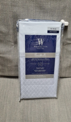 2er Set Kissenbezüge Wamsutta Pima Cott 625 TC BLAU *NEU!