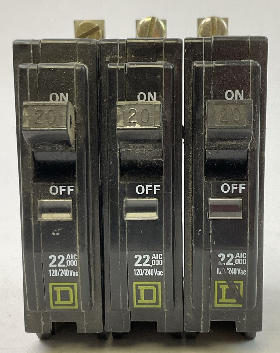 Interruttore Square D QOB120VH 1 Polo 20A 120/240V, Usato Ma Funzionante