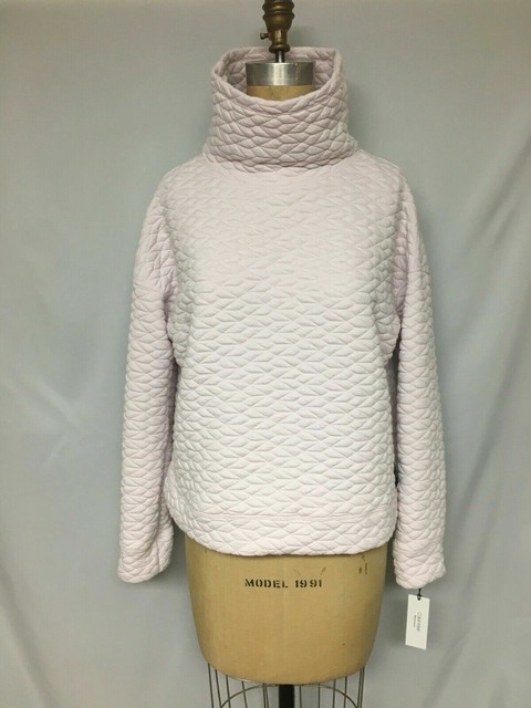 Calvin Klein Top Performance Quilted Funnel Neck Pullover Pink Sz L 901 For Sale Online Ebay