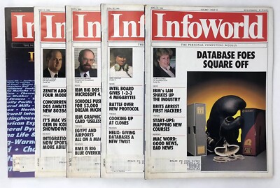 Vintage INFOWORLD Personal Computing Magazine 1985 RUN OF 5 April & May MAC PC