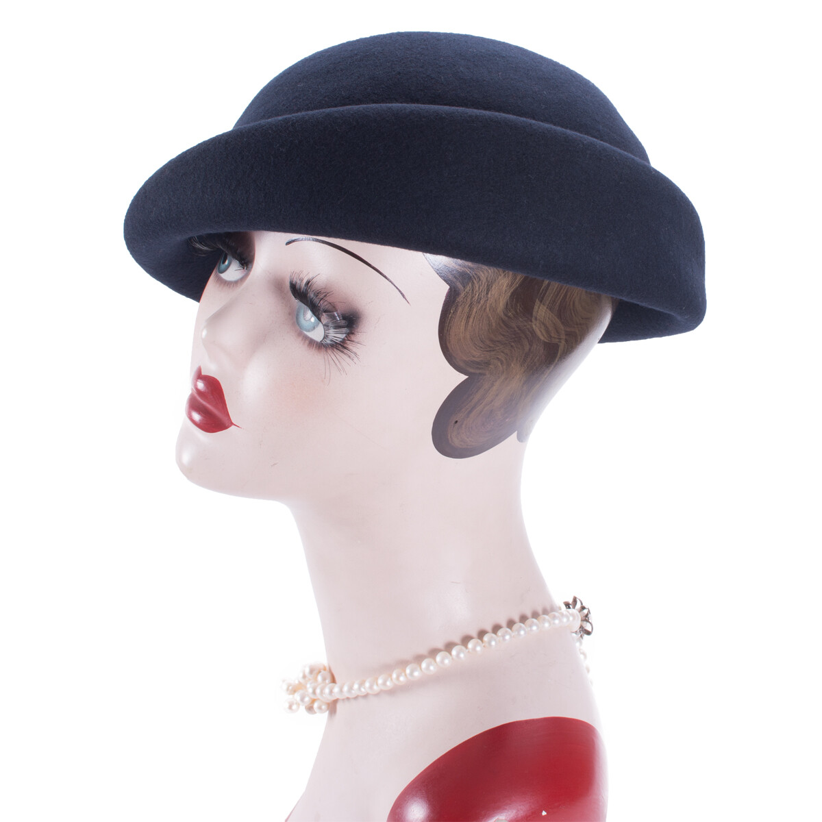 1322 Womens Vintage Style Wool Felt Beret Derby Solid Hat Millinery Craft Womens Vintage Style 100% Wool Felt Beret Derby Plain Hat  main image 3