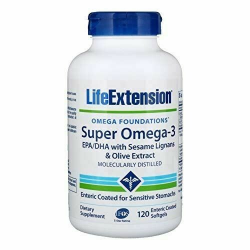 NEW Life Extension Super Omega-3 EPA/DHA Non-GMO Enteric Coated 120  softgels | eBay