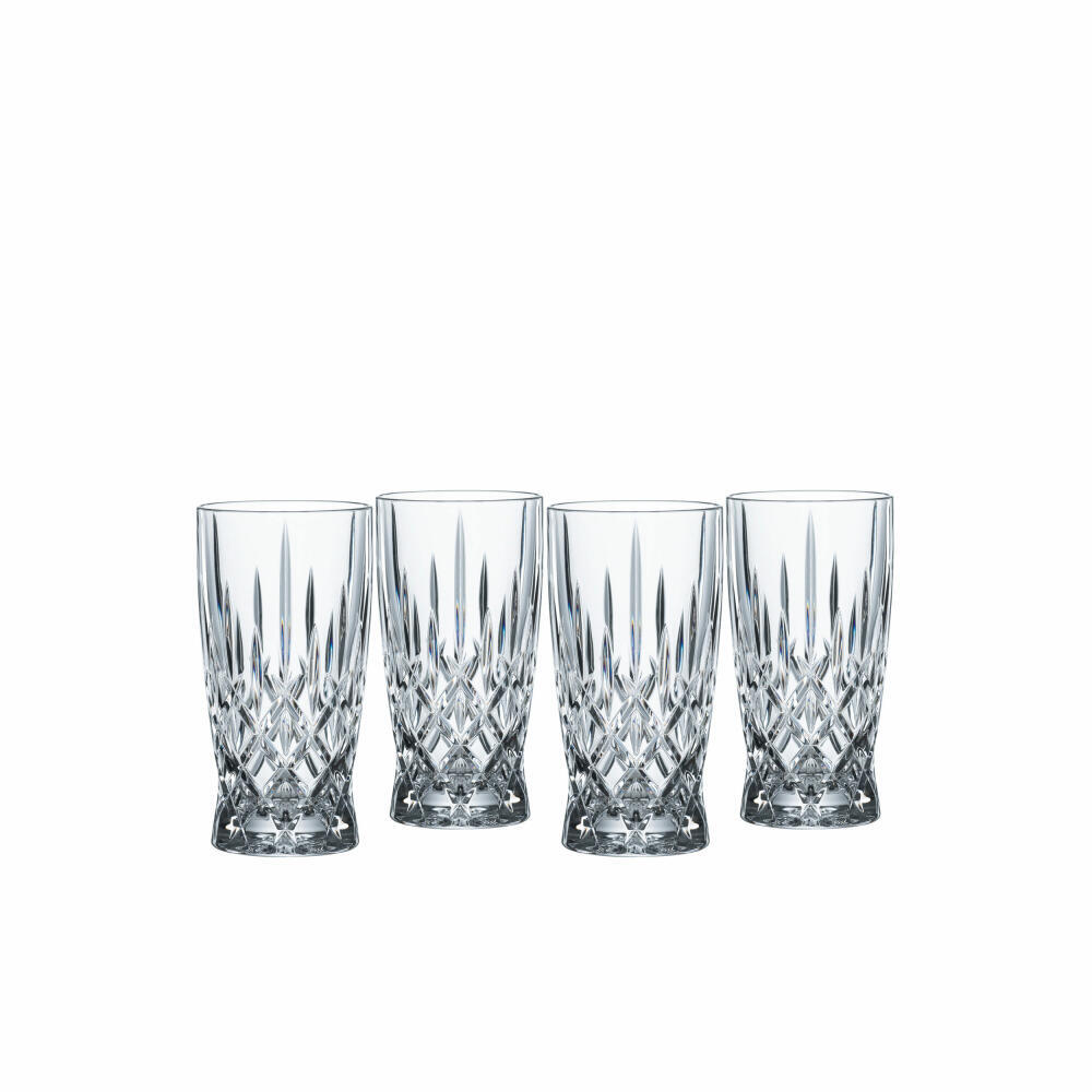 Nachtmann Softdrinkglas Set Noblesse 4-tlg., Trinkgläser, Kristallglas, 350 ml