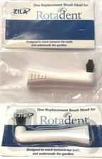 Rotadent Electric Toothbrush Classic Flat Point Tip Brush Replacement Head Zila