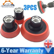 3PCS Hook Loop Backing Pad Angle Grinder M14 Drill Attachment for Sand Disc UK