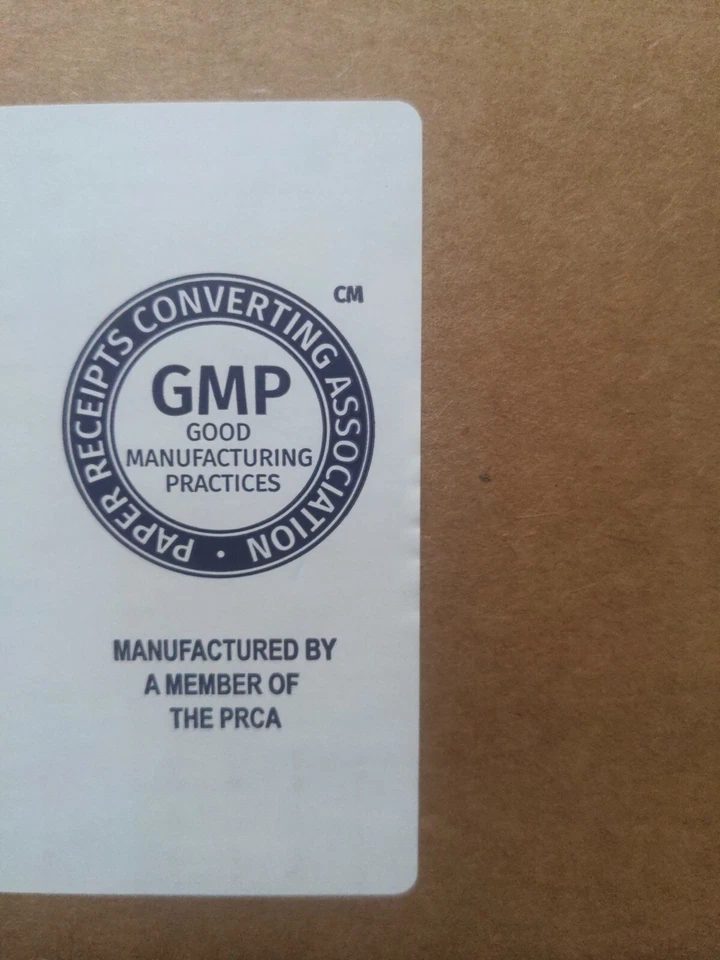 Рулон бумаги для принтера 3 1/8 дюйма x 230 футов без бисфенола 24 рулона GMP - Изображение 3 из 4