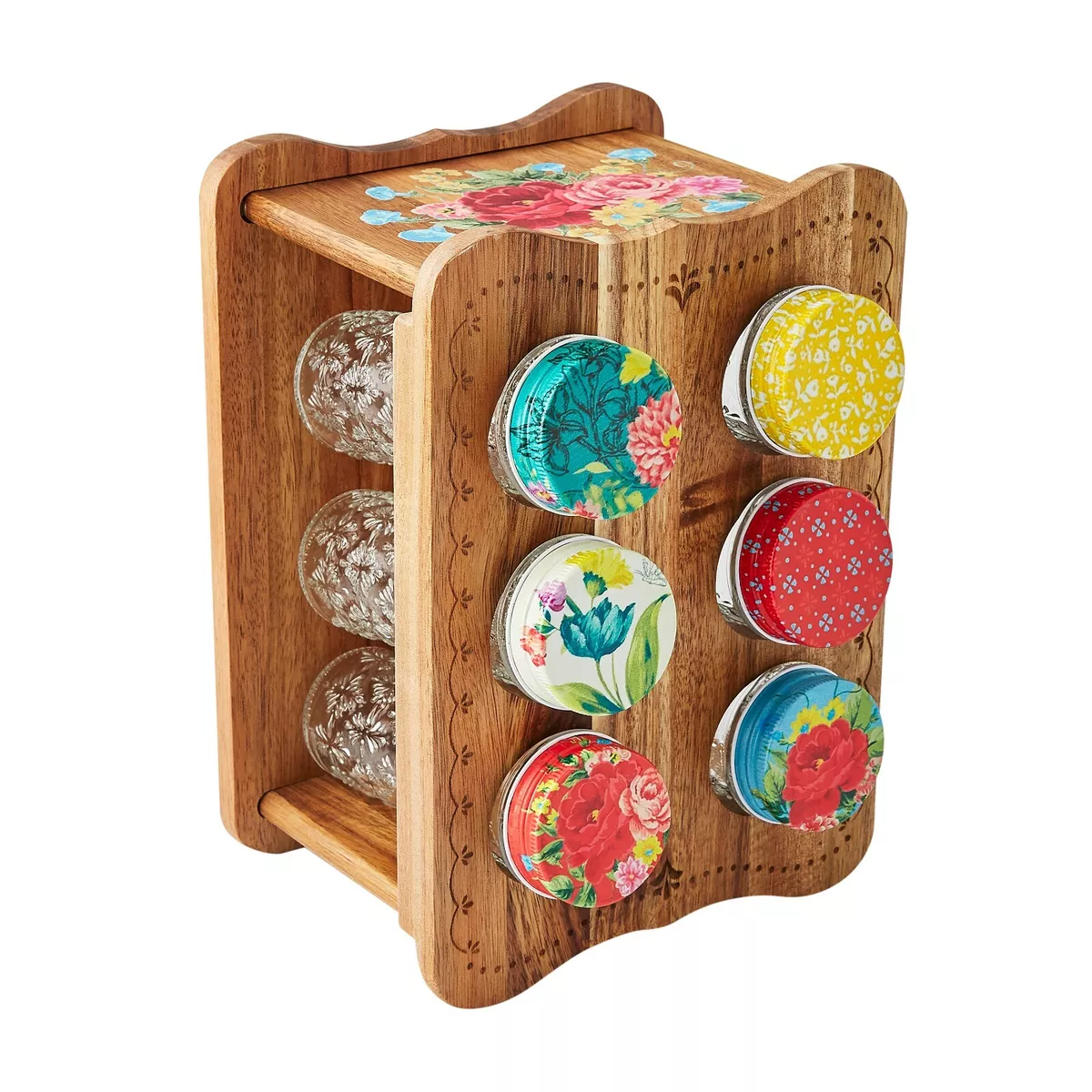 Pioneer woman spice online rack and jar set