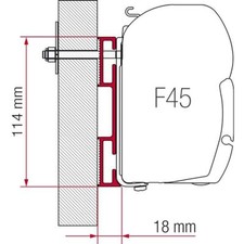 Fiamma Adaptor D 12cm: Hassle Free Accessory Attachment for Your RV