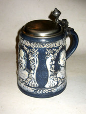 SELTEN Bierkrug Marzi&Remy Jahresseidel 1988 Deutsche Kaiser Zinndeckel