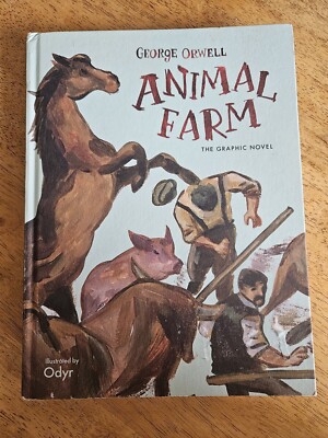 Animal Farm George Orwell Graphic Novel Hardcover Illustrated Odyr Damaged Cover