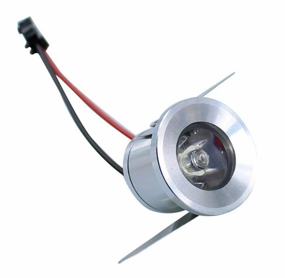 10 FARETTO LED 1W PUNTO LUCE SEGNAPASSO AD INCASSO SCALE LUCE BIANCA FREDDA 220V - Immagine 2 di 4