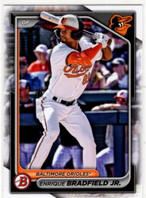 2024 Topps Bowman Draft Enrique Bradfield Jr. No. BD-135 Baltimore Orioles