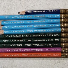 10 VINTAGE A.W.FABER COLOR PENCILS Made In USA
