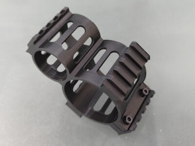 BOTTLE CLAMP mit 4 x Picatinny für AEA HP MAX wahlweise mit Frontkappe  50mm