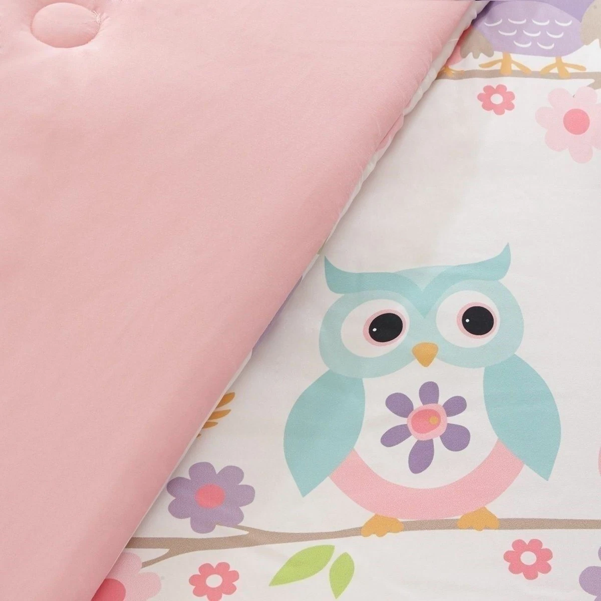 Owl bed in a bag top