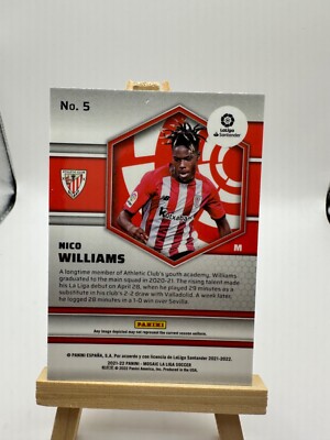 Lot De 5 Autocollants Panini Nico Williams Rookie - LaLiga 2021-2022 - Athlétic Bilbao