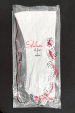 Vintage Shalimar Gloves Sz 6 White with Embroidered Details Double Woven Cotton