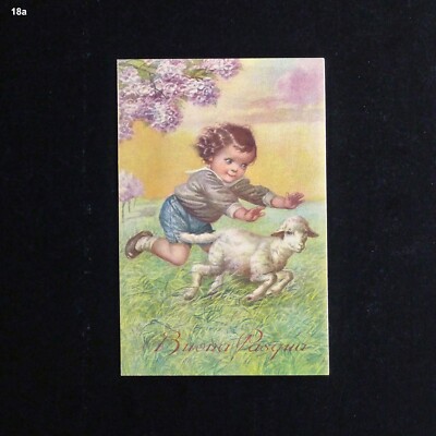 Buona Pasqua - Happy Easter; lot of 2 postcards