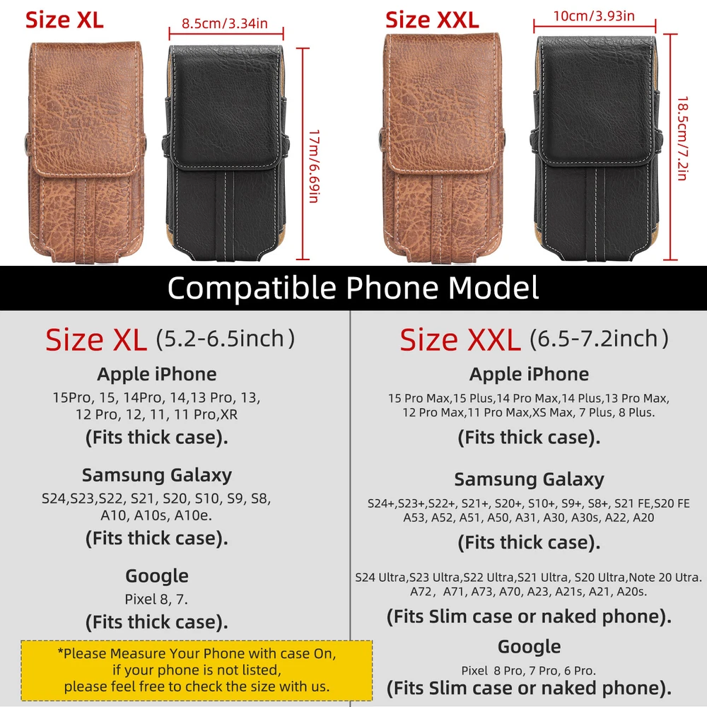 Tactical Waist Belt Bag with Metal Clip Holster for Cell Phone
