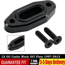 LS Oil Cooler Block Off Plate For GM LS Series LSX LS1 LS2 LS3 LS6 LQ4 V8 97-23
