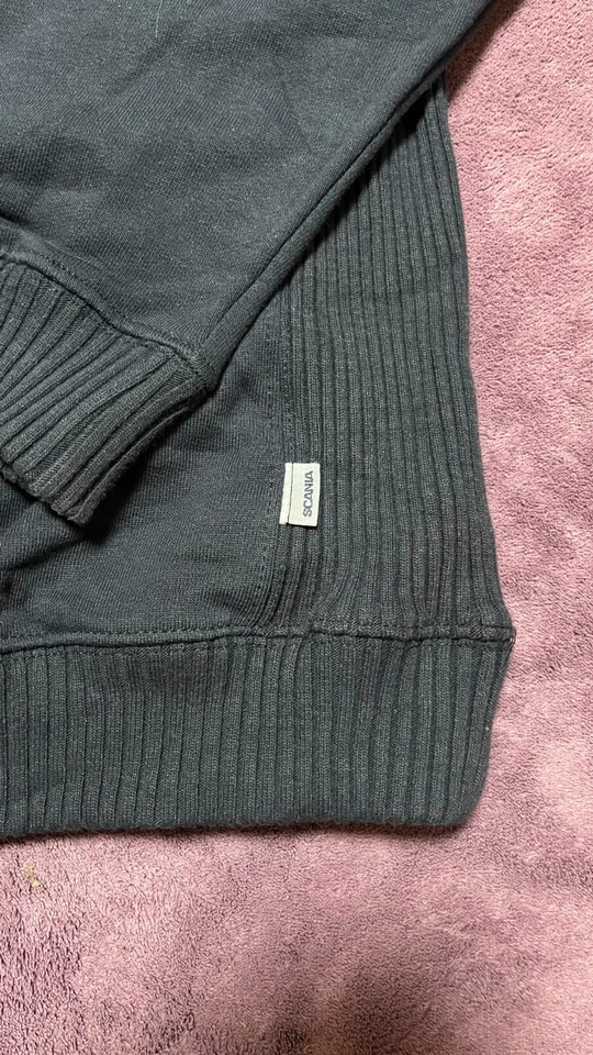 Pull sweat-shirt vintage Scania Truck Gear 1891 Duty Rider 1/4 zip noir taille M - Photo 2/4