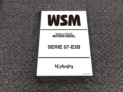 Kubota 07-E3B Diesel Engine Shop Service Repair Manual