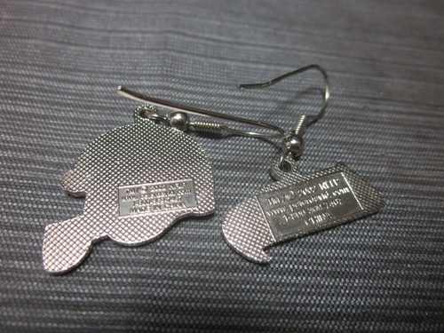 Official NFL Collectibles - Seattle Seahawks Football FAN Earrings & Pin - 2002 - Picture 5 of 10