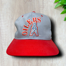 Vintage Houston Oilers Team NFL Snapback Hat ...