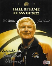 Dick Vermeil Signed 8x10 Photo Autographed BAS St. Louis Rams Super Bowl 37