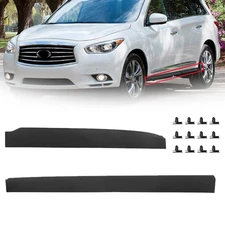 Front+Rear Left Side Lower Door Molding Trim For Infiniti QX60 2014-20 JX35 2013