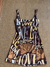 Urban Outfitters Multicoloured Graphic Print Love Mini Tunic Dress Size S