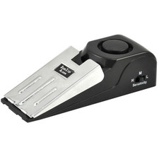 Home Security Wedge Door Stop Alarm System Device Intruder Alert Detection