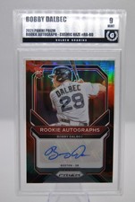 2021 Panini Prizm Bobby Dalbec Rookie Autographs Cosmic Haze - Golden 9 #/50